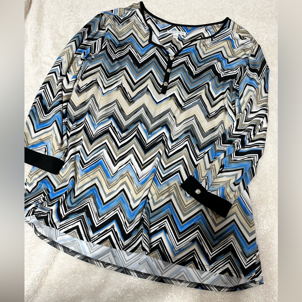 Notations striped top size XL